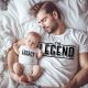 Father and Child Matching Shirts - The Legend & The Legacy | Perfect Father's Day Gift for Dad, Son and Daughter.