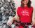 Crazy Christmas Lady - Funny Women's Christmas T-Shirt